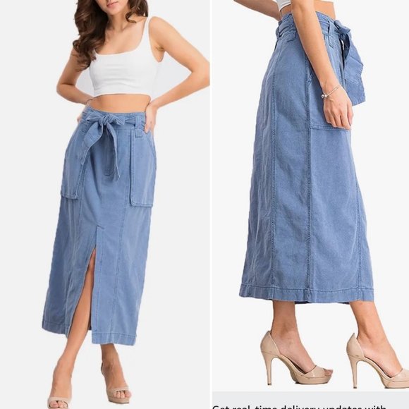 Free People Dresses & Skirts - New! Free People Catching Feelings MIDI Skirt NWT